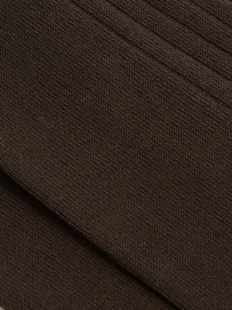 Reiss Chocolate Fela Ribbed Socks - Image 3 of 3