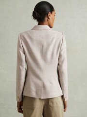 Reiss Elisa Wool-Blend Double-Breasted Dogtooth Blazer - Bild 5 von 7