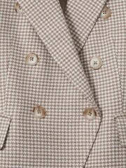 Reiss Elisa Wool-Blend Double-Breasted Dogtooth Blazer - Bild 6 von 7