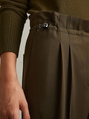Caqui - Reiss Essie Drawstring Waist Tapered Trousers - Imagen 3 de 5