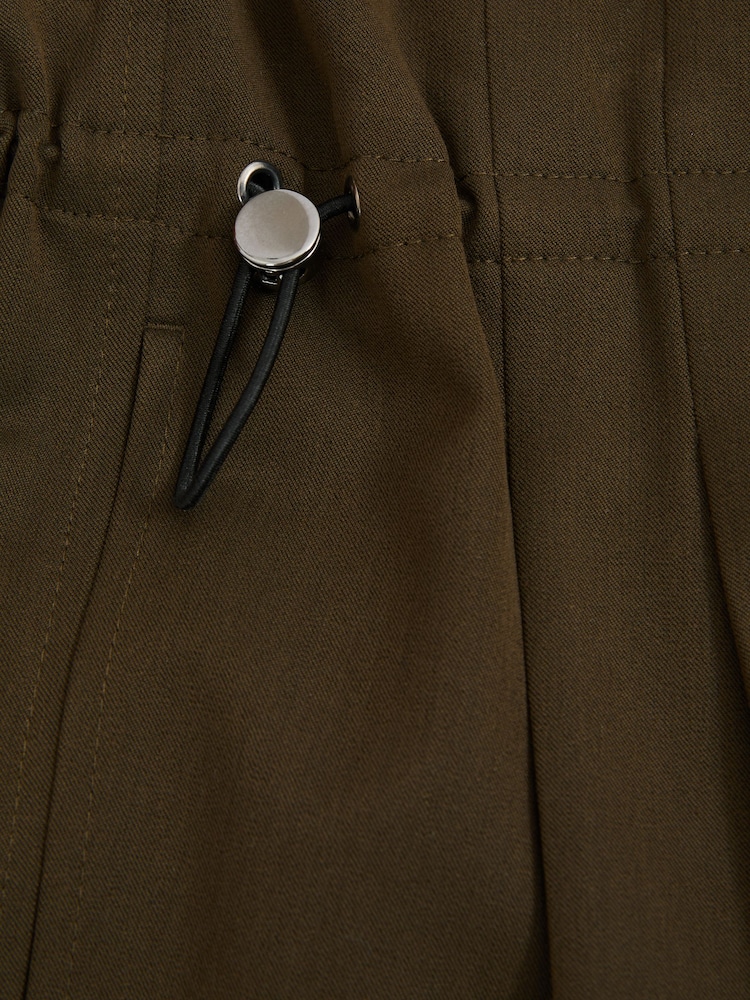 Caqui - Reiss Essie Drawstring Waist Tapered Trousers - Imagen 5 de 5