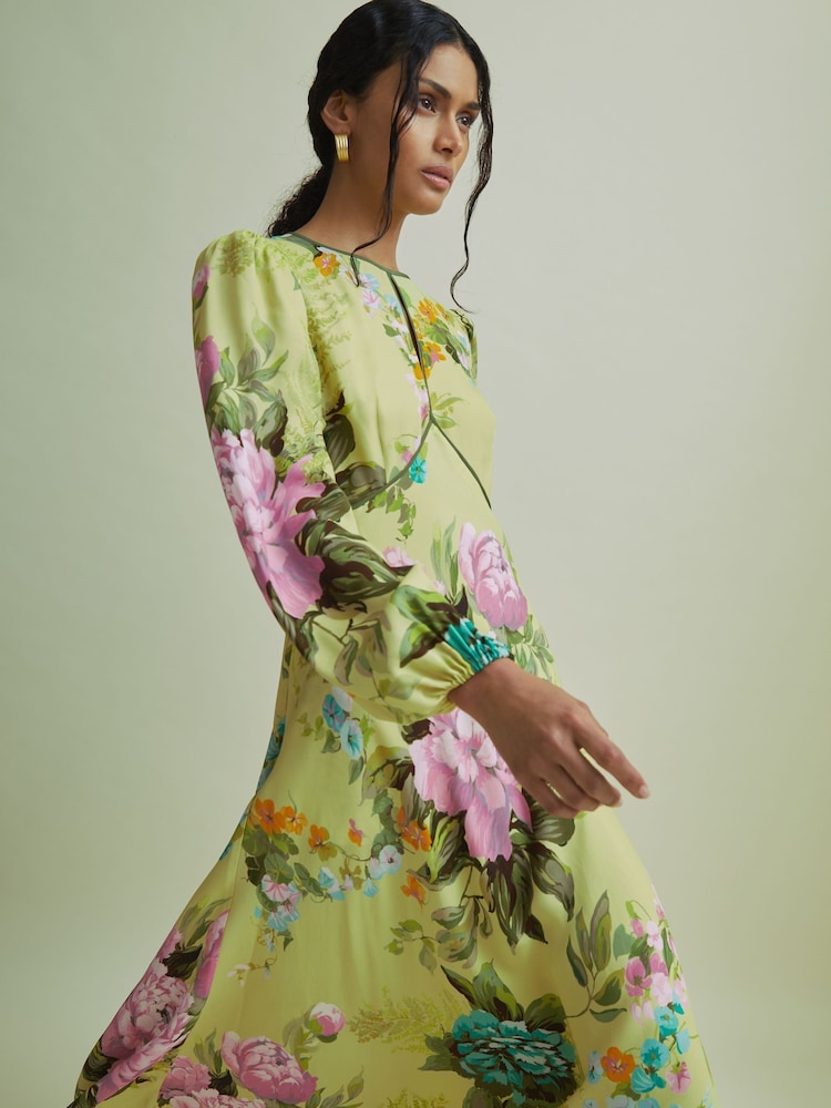 Verde pálido - Vestido midi con mangas estilo blusón de Florere - Imagen 1 de 7 Verde pálido - Vestido midi con mangas estilo blusón de Florere - Imagen 1 de 7