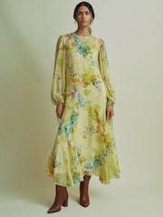 Florere Asymmetric Midi Dress - Image 1 of 7