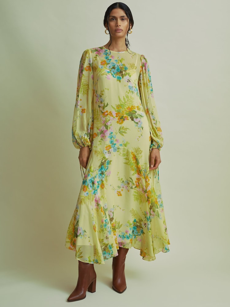 Florere Asymmetric Midi Dress - Image 1 of 7