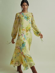 Florere Asymmetric Midi Dress - Image 3 of 7