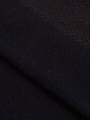Reiss Navy/Chocolate Otis Cotton-blend Socks - Image 3 of 3