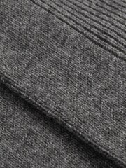 Gris medio/avena - Reiss Alby Wool-Cashmere Blend Ribbed Socks - Imagen 3 de 3