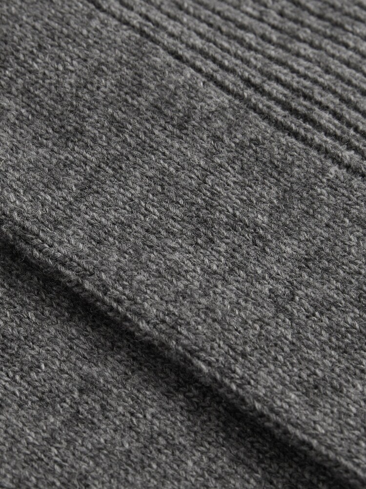 Gris medio/avena - Reiss Alby Wool-Cashmere Blend Ribbed Socks - Imagen 3 de 3