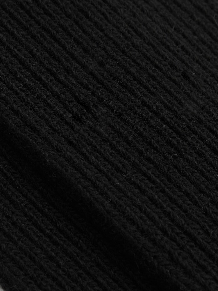 Negro/gris medio - Reiss Alby Wool-Cashmere Blend Ribbed Socks - Imagen 3 de 3