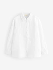 Aspiga White Womens Collared 100% Linen Shirt - Image 5 of 5
