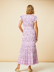 Aspiga Pink Pippa V-Neck Dress - Image 4 of 6