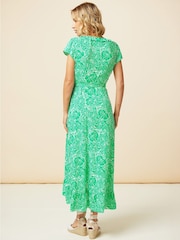 Aspiga Green Demi Wrap Dress - Image 2 of 7