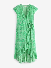 Aspiga Green Demi Wrap Dress - Image 7 of 7