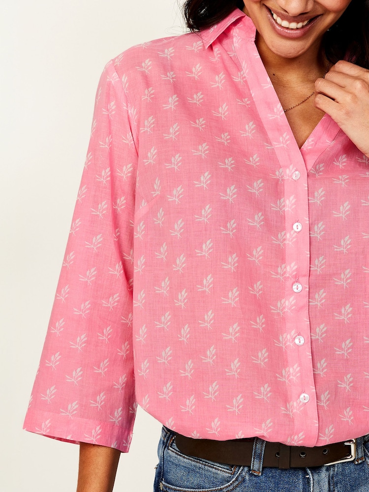 Aspiga Pink 100% Cotton Cecilia Shirt - Image 3 of 4