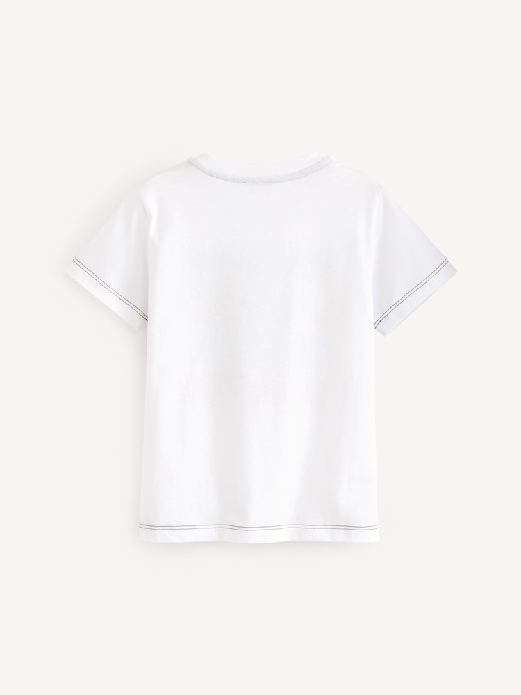 Missoni Logo Zig Zag Graphic Short Sleeve White T-Shirt - Image 2 of 6