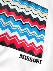 Missoni Logo Zig Zag Graphic Short Sleeve White T-Shirt - Image 4 of 6