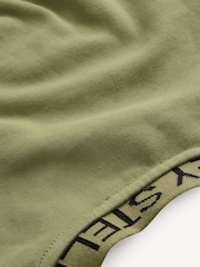 Stella McCartney Kids Green Logo Neck Cropped Sweatshirt - Image 7 of 7