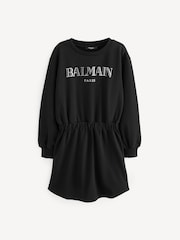 Balmain Kids Logo Jersey Jumper Dress - Image 1 of 4