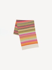 Missoni Cream Zig Zag Pattern Mulitcolour Scarf - Image 2 of 4