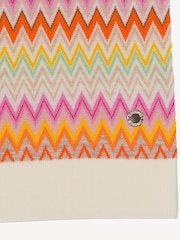 Missoni Cream Zig Zag Pattern Mulitcolour Scarf - Image 3 of 4