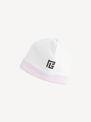 Balmain Kids Logo Baby Sleepsuit And Hat Set - Image 4 of 9