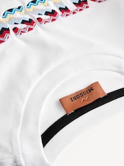 Missoni Logo Short Sleeve White T-Shirt - Image 5 of 6