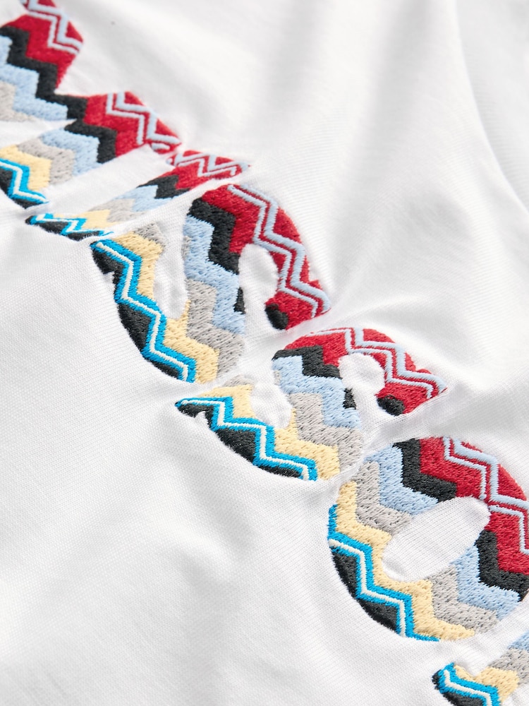 Missoni Logo Short Sleeve White T-Shirt - Image 6 of 6