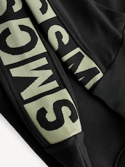 Stella McCartney Kids Logo Sleeve Black Sweatshirt - Image 5 of 6