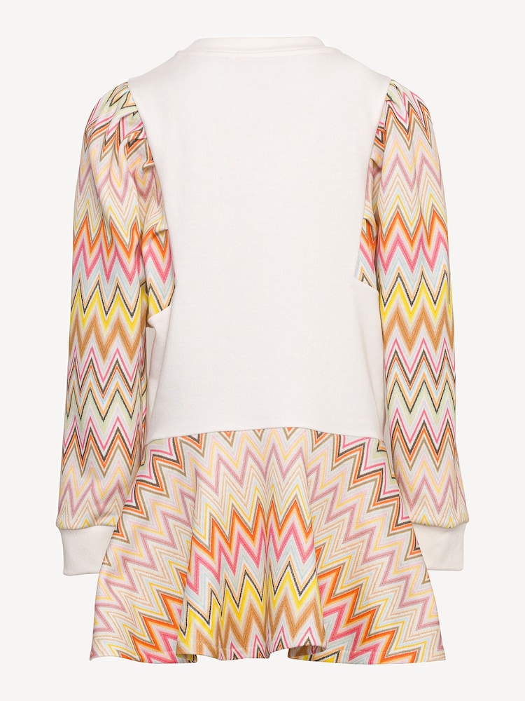 كريمي - فستان متعدد الألوان بنمط متعرج من Missoni - صورة 2 من 3 كريمي - فستان متعدد الألوان بنمط متعرج من Missoni - صورة 2 من 3