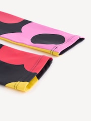 Stella McCartney Kids Flower All Over Print Black Leggings With Logo Waistband - Image 5 of 5