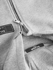 Balmain Kids Baby Grey Logo Zip-Up Hoodie - Image 4 of 7