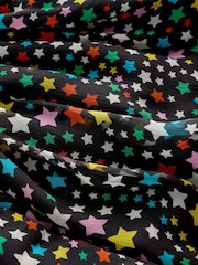 Stella McCartney Kids Multicolour Star Print Mesh Black Skirt - Image 5 of 5