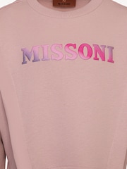 Missoni Pink Logo Jersey Dress - Image 3 of 3
