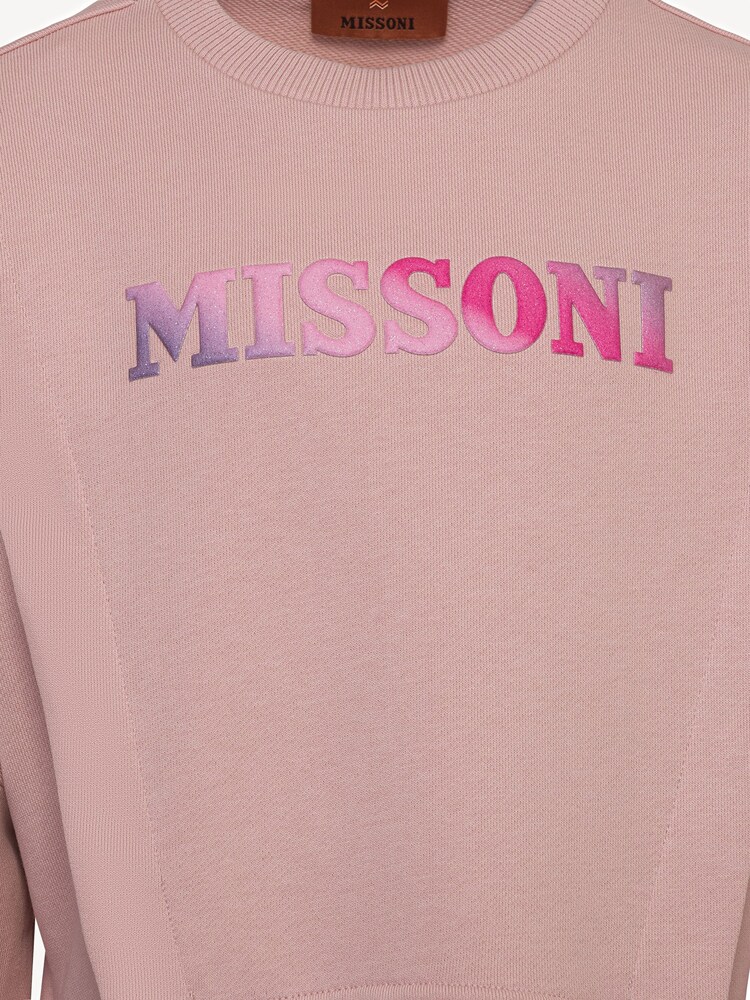 فستان جيرسي بشعار Missoni الوردي - صورة 3 من 3 فستان جيرسي بشعار Missoni الوردي - صورة 3 من 3