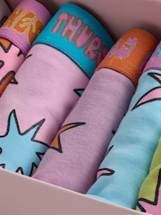 Stella McCartney Kids Pink Printed Briefs 7 Pack - Image 11 of 13