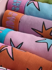 Stella McCartney Kids Pink Printed Briefs 7 Pack - Image 12 of 13