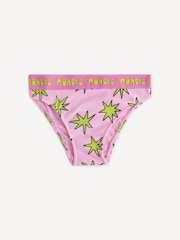 Stella McCartney Kids Pink Printed Briefs 7 Pack - Image 2 of 13