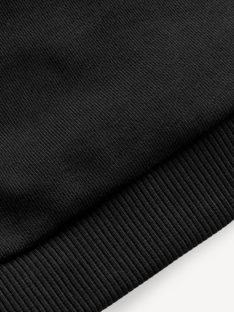 Balmain Kids Baby Logo Crew Neck Black Sweatshirt - صورة 6 من 6 Balmain Kids Baby Logo Crew Neck Black Sweatshirt - صورة 6 من 6