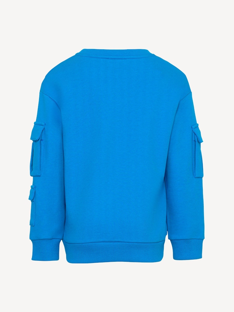 Missoni Blue Logo Sweatshirt With Cargo Pocket Detail - Image 2 of 4