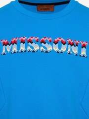 Missoni Blue Logo Sweatshirt With Cargo Pocket Detail - Image 3 of 4