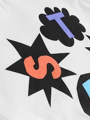 Stella McCartney Kids Abstract Shapes Logo White T-Shirt - Image 5 of 5