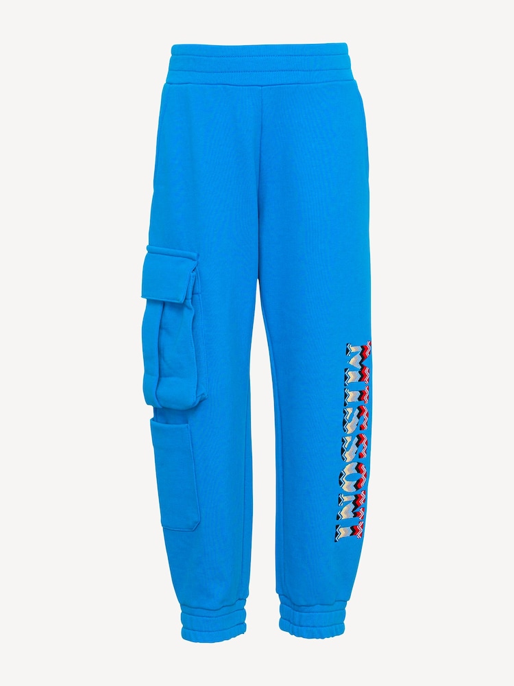 Missoni Blue Logo Joggers With Cargo Pocket Detail - Image 1 of 3