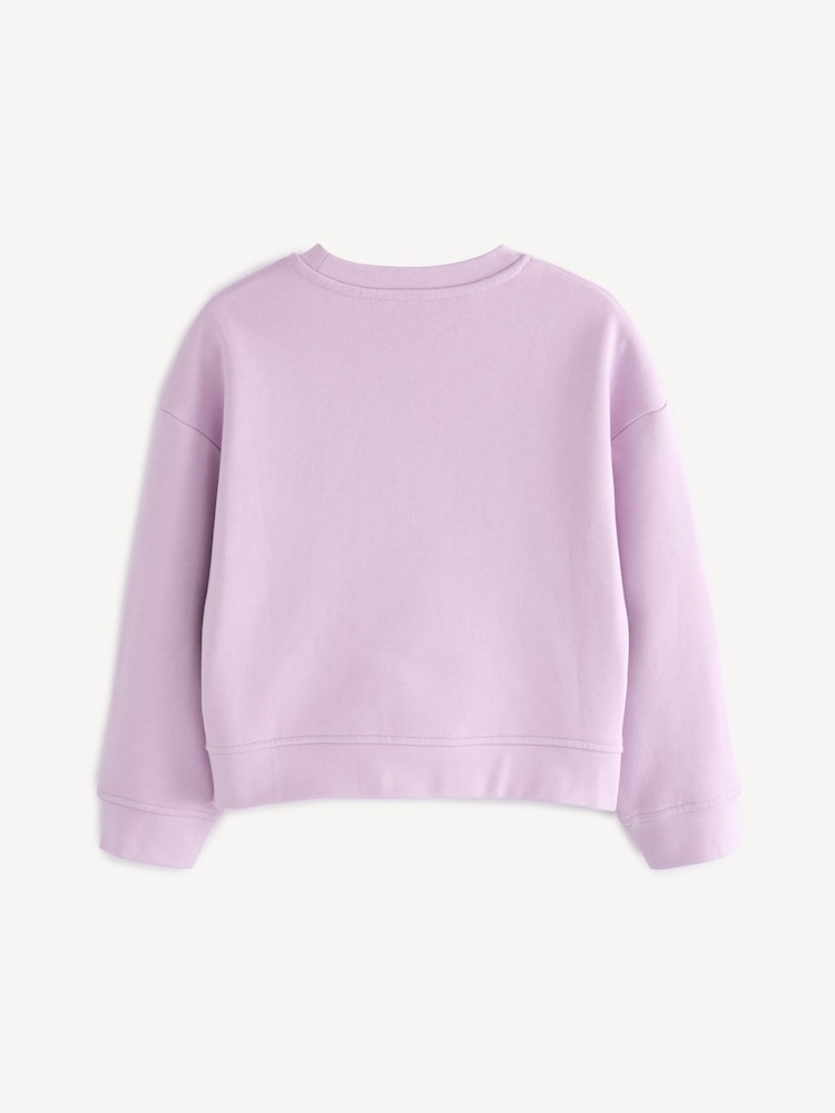 Stella McCartney Kids Purple Logo Sweatshirt - Image 2 of 7