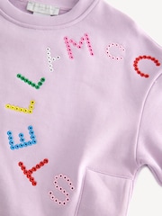 Stella McCartney Kids Purple Logo Sweatshirt - Image 3 of 7