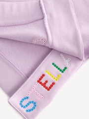 Stella McCartney Kids Purple Logo Sweatshirt - Image 5 of 7