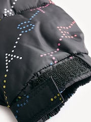 Stella McCartney Kids Multicolour Logo Puffer Black Coat - Image 6 of 6