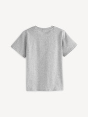 Stella McCartney Kids Grey Chest Logo T-Shirt - Image 2 of 5