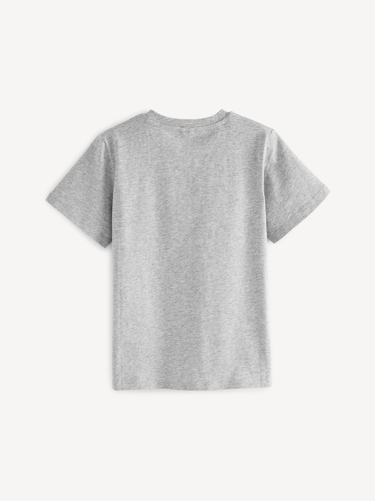 Stella McCartney Kids Grey Chest Logo T-Shirt - Image 2 of 5
