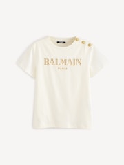 Balmain Kids Logo Short Sleeve T-Shirt - Image 1 of 5