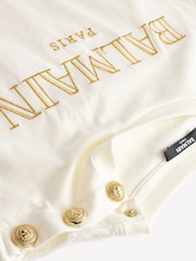 Balmain Kids Logo Short Sleeve T-Shirt - Image 4 of 5